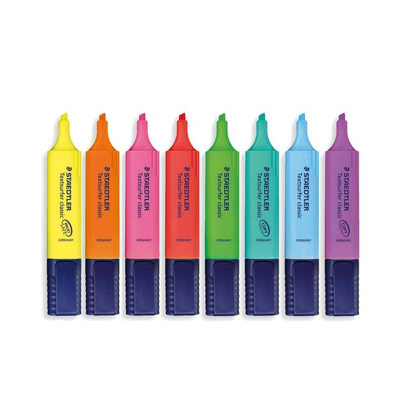  Boite de 10 Fluorescents Textsurfer classiqiue STAEDTLER (8 coul au choix) 