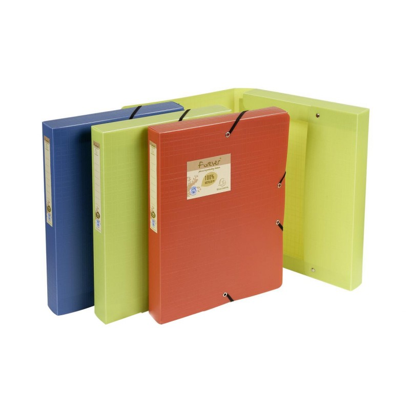  Lot de 10 Chemises-boites SICLA en polypropylène Dos:4cm 