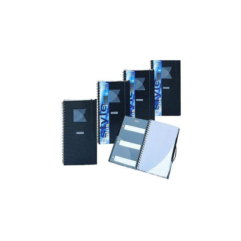  Lot de 10 Cahiers 3 en 1 FOLDERMATE Format A4 Coul Noir 