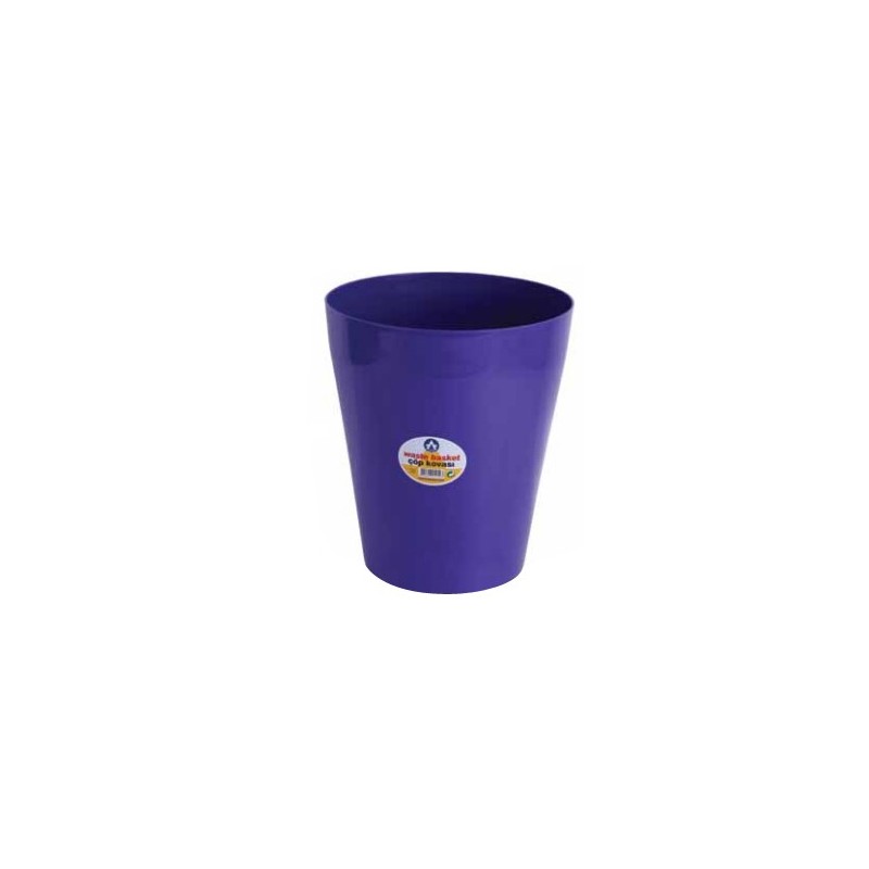  Lot de 5 corbeilles à papier ARK grand format en plastique Coloris au choix 