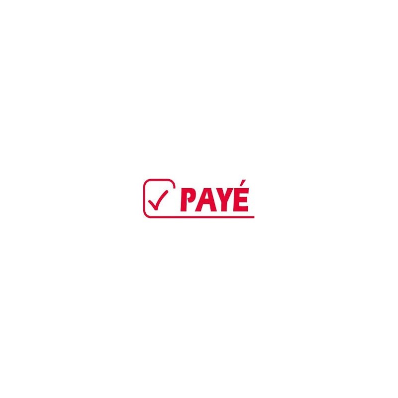  Cachet Formule en bois '' PAYE '' 62 mm x 20 mm 