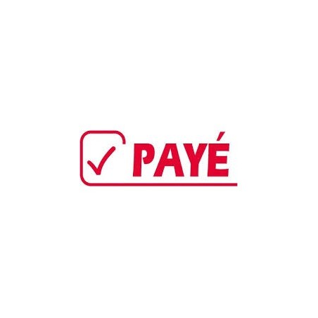  Cachet Formule en bois '' PAYE '' 62 mm x 20 mm 