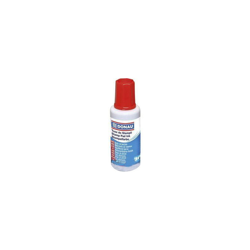  Flacon d'encre à tampon DONAU-Rouge 30ml 