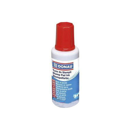  Flacon d'encre à tampon DONAU-Rouge 30ml 