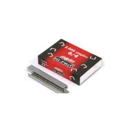  Lot de 10 Boites de 1000 Agrafes HI-PRO 6/4 