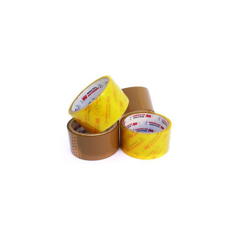  Lot de 6 rouleaux adhésifs Havane Dolphine 48mmx100m 