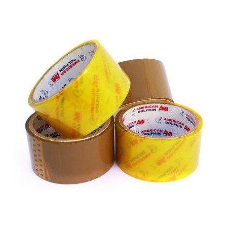  Lot de 6 rouleaux adhésifs Havane Dolphine 48mmx100m 