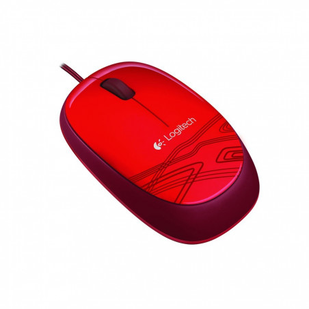  Souris optique filaire USB LOGITECH M105 Rouge 