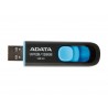  CLE USB Adata AUV128 High-Speed 128GB USB 3.0 Capless USB Black/Blue 