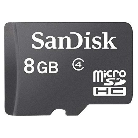  Carte mémoire Flash Sandisk - 8 Go - MicroSDHC, Noir (SDSDQM-008G-B35) 
