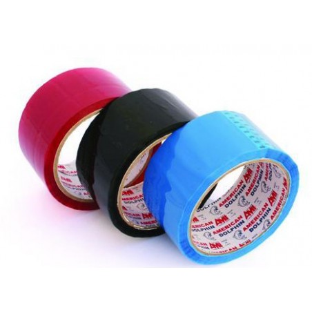  Lot de 6 rouleaux adhésifs Dolphine 48mmx50m (7 couleurs au choix) 