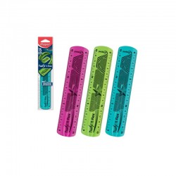 Regle plate 15 cm Twist And...