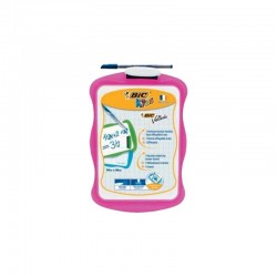 Ardoise Blanche Bic Velleda 20*30 + 1 Feutre Bleu + 1 Effacette