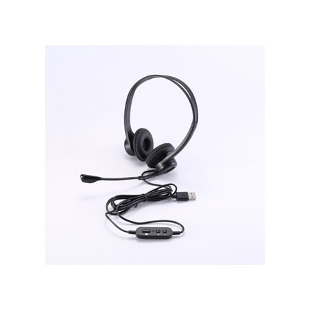 UPTEC Casque/Micro avec suppression bruit ambiant USB -...
