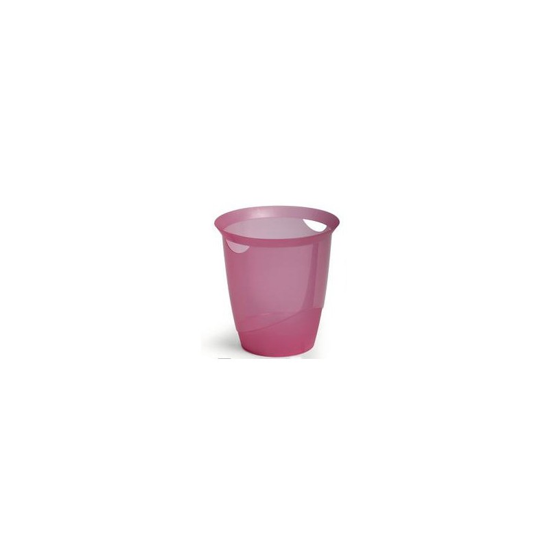 Corbeille à papier DURABLE Trend translucide 16 litres Col au choix