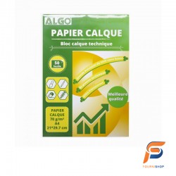 BLOC PAPIER CALQUE 70G A4...
