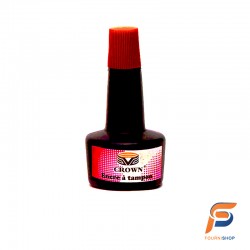 ENCRE A TAMPON ROUGE CROWN