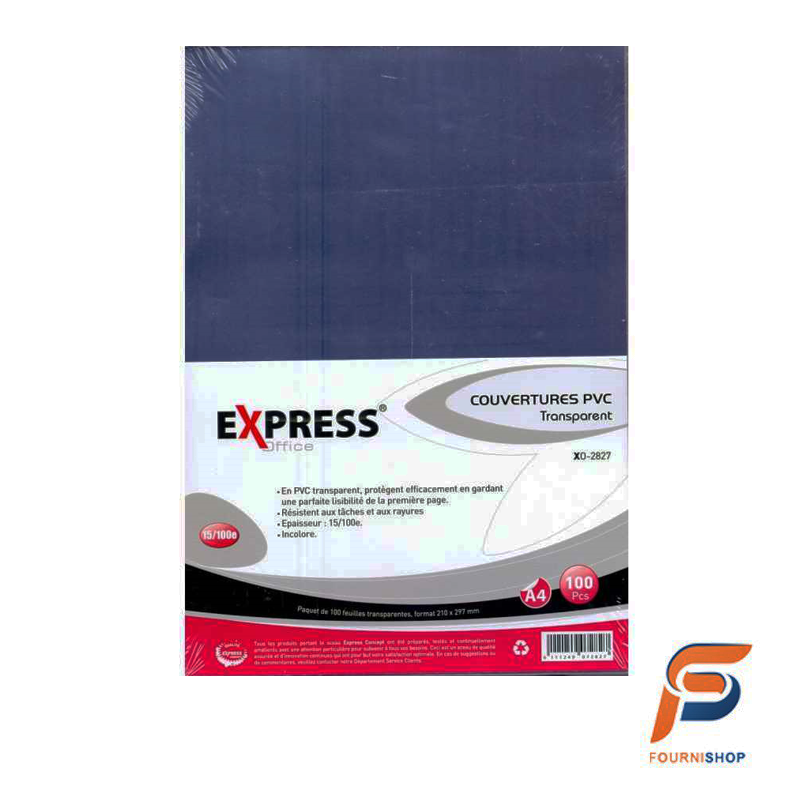COUV PVC XO-2827 TRANS A4