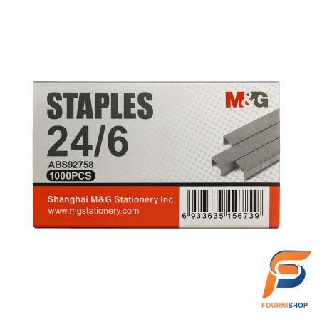 Recharge d’Agrafes M&G Staples 24/6 –  Solides, Universelles et Pratiques | Maroc