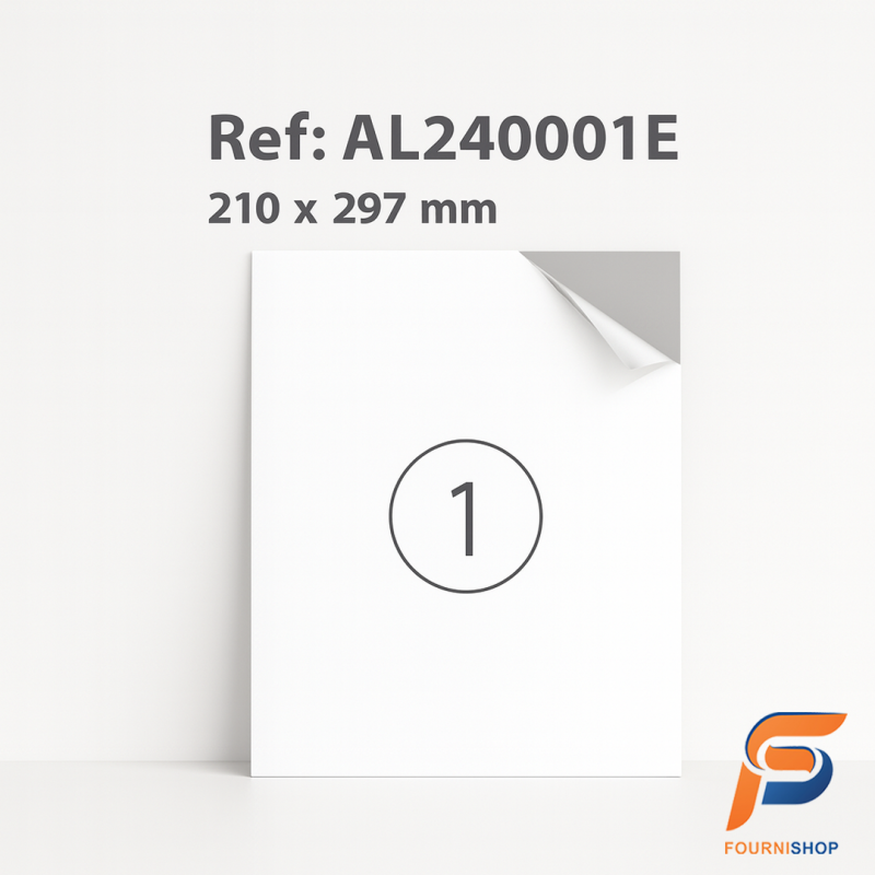 Paquet de 100 Étiquettes Autocollantes A4 – Format 210×297 mm - Impression Laser & Jet d’Encre |Maroc