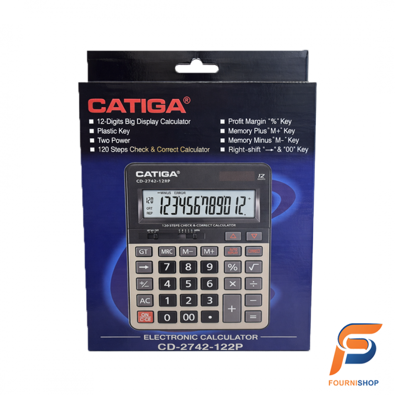 Calculatrice Électronique CATIGA 2742 | Performante & Facile d’Utilisation | Maroc